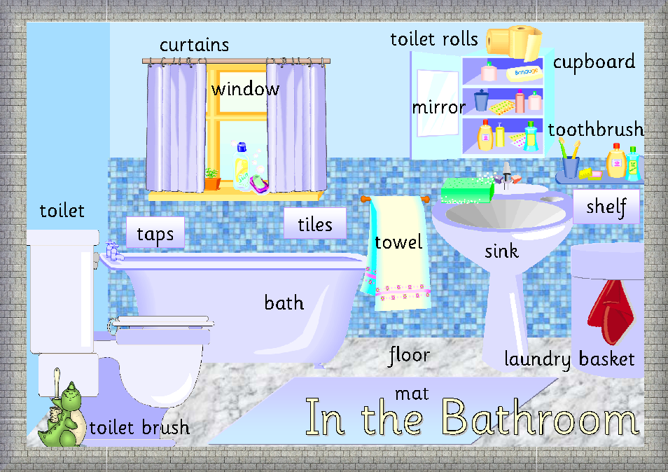 ENGLISH KIDS FUN In the bathroom